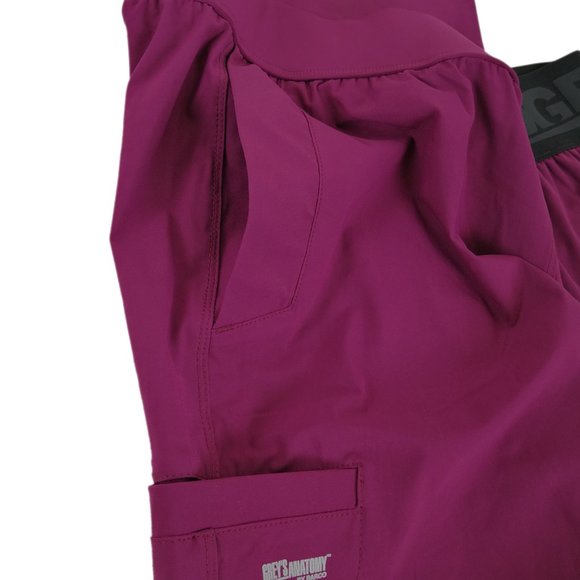 Grey's Anatomy Scrub Pants GEP004-65 Wine - Picture 5 of 13